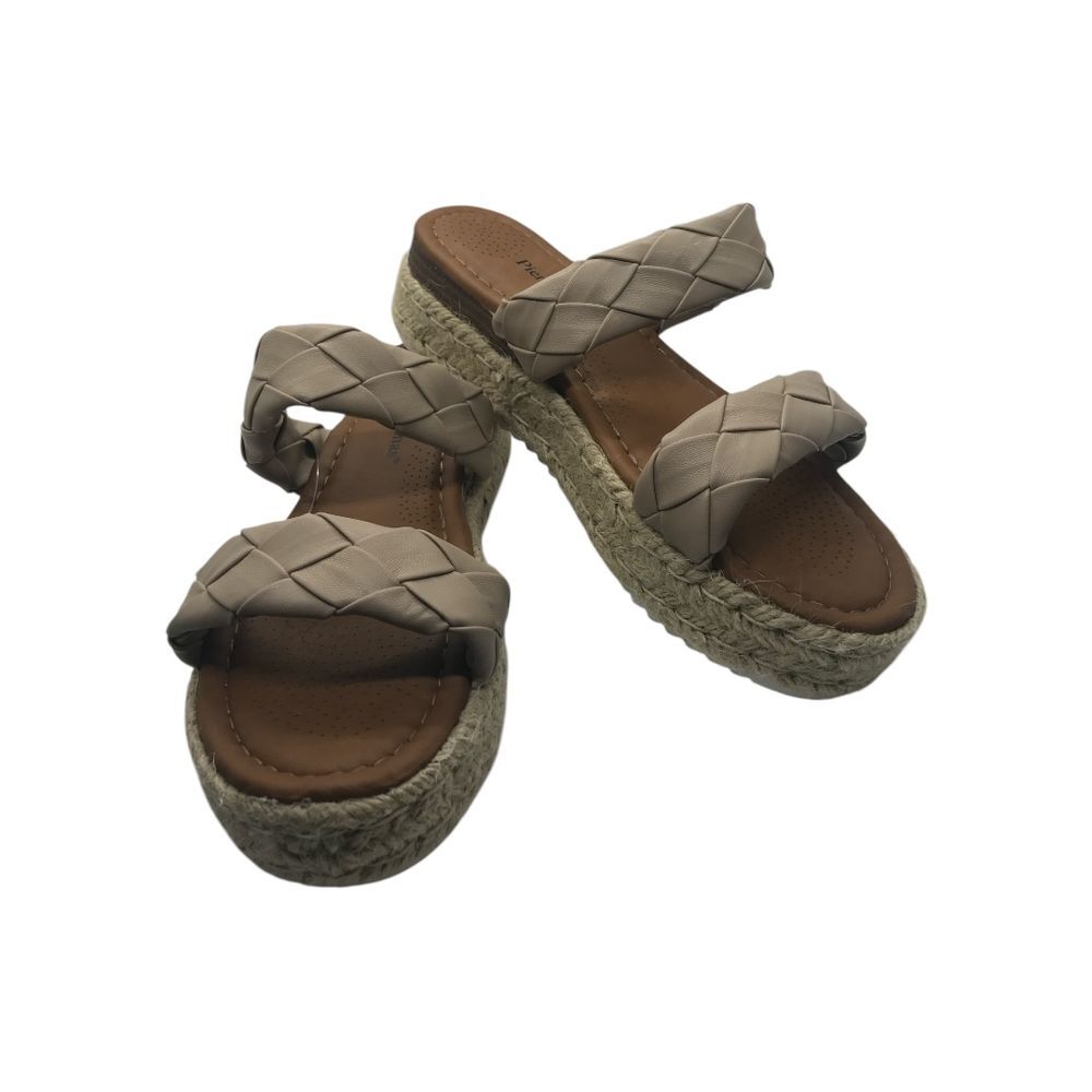 Pierre Dumas‎ Tan Braided Straps